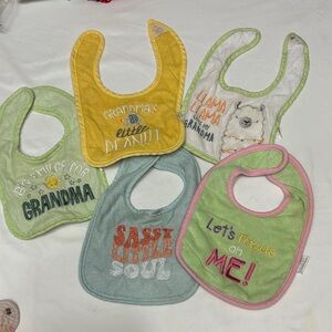 Colorful terry cloth Baby Bib bundle Set